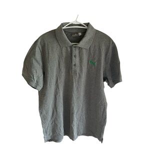 Puma Men's Gray Polo Shirt